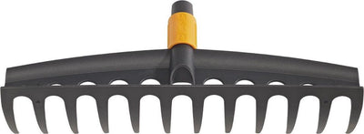 Fiskars quikfit rake - grass rake attachment - garden tools - hardened steel