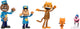 Jakks dog man 6cm figuur multipack