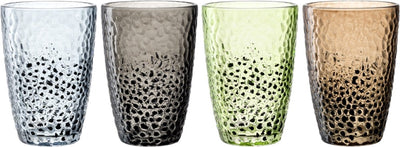 Vaso largo Leonardo matera 340ml surtido - set 4
