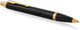 Parker im penna a sfera | lacca nera con dettagli oro | punta media con inchiostro blu | confezione regalo
