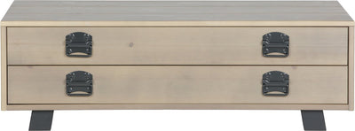 Mesa de centro Woood Derby - pino - humo - 35x110x62
