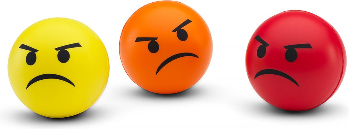 #bolas antiestrés con emoticonos ganadores - artículo de broma - suave, medio duro - amarillo naranja rojo