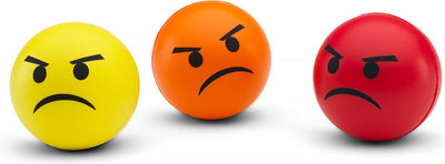 #winning emoticon stress balls - joke item - soft medium hard - yellow orange red