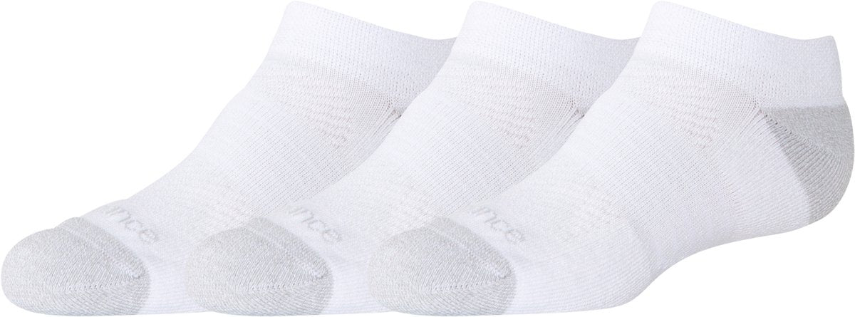 New balance youth active no show socks 3 pack unisex sportsokken - white