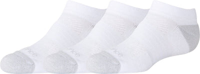 New balance calcetines juveniles activos no show paquete de 3 calcetines deportivos unisex - blanco