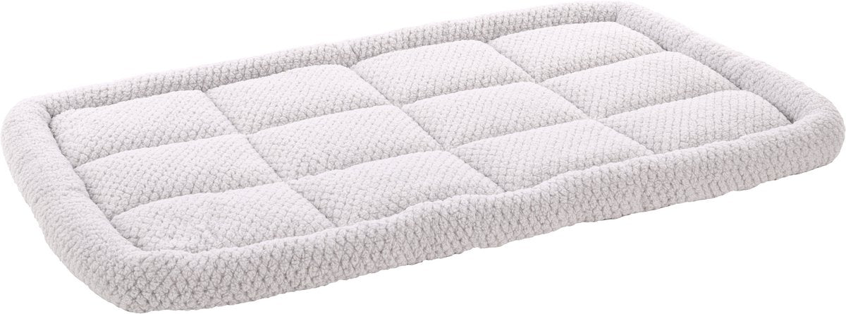 Cuscino per cani Flamingo - cuscino da panca - cuscino per cani extra morbido 116 x 69 cm - adatto per gabbia per cani e cuscino per gatti - rettangolare jacquard grigio