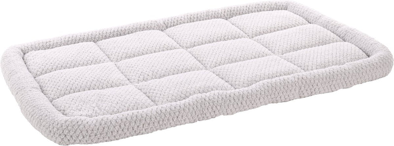 Cuscino per cani Flamingo - cuscino da panca - cuscino per cani extra morbido 116 x 69 cm - adatto per gabbia per cani e cuscino per gatti - rettangolare jacquard grigio
