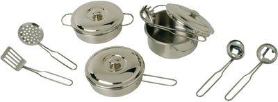 Set di padelle in metallo piccolo, 11dlg,