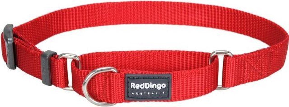 Collare per cani Red Dingo semi soffocante rosso (26-40 cm) (1,5 x 24-36 cm)