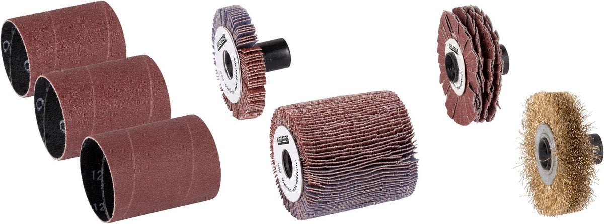 Rullo abrasivo Kreator krt270501 - set - 7 pezzi