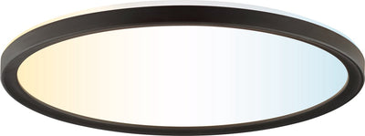 Brilliant avola - plafón - ø 29,3 cm - led 18w - 2400lm - 2700k-6500k - cct - temporizador - luz nocturna - regulable - mando a distancia - ip20 - negro