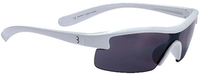 Bbb ciclismo gafas de ciclismo niño - gafas de sol deportivas niño - 100% protección UV - gafas de sol para niños y niñas - blanco brillante - bsg-54