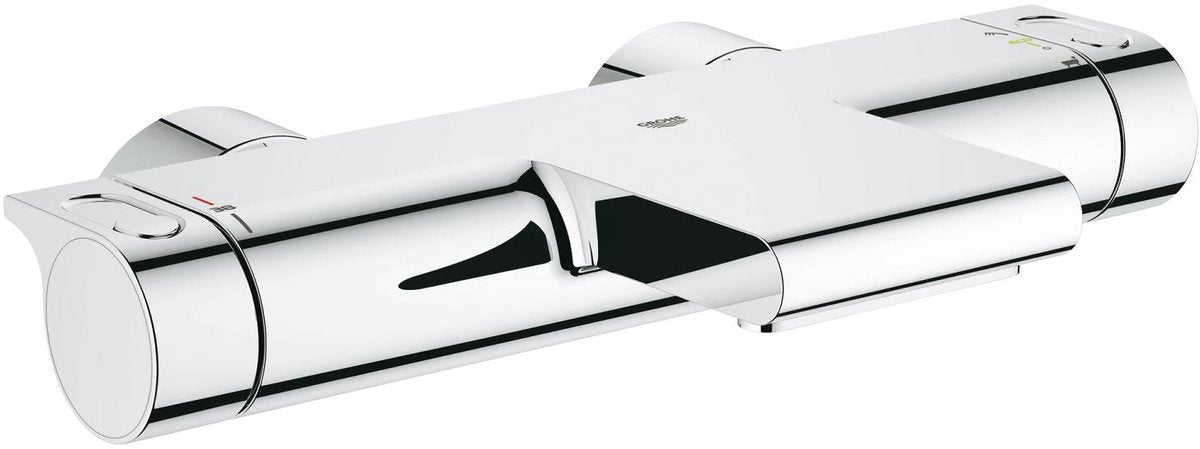 Rubinetto vasca termostatico Grohe Grohtherm 2000 - 15 cm - risparmio idrico - con tecnologia cooltouch - cromo