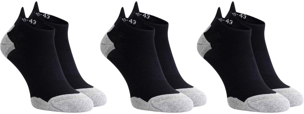 Rogelli core hardloopsokken - 3-pack - zwart grijs - 44 47