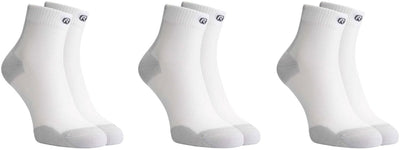 Rogelli core dames en heren 3 pack hardloopsokken - wit grijs