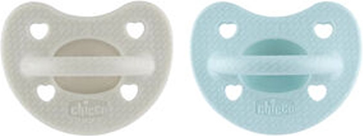 Chicco physioforma luxe 6-16 2 stuks groen -grijs fopspeen