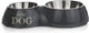 Il miglior cane di Beeztees - set da pranzo per cani - grigio - 31x17,5x6 cm