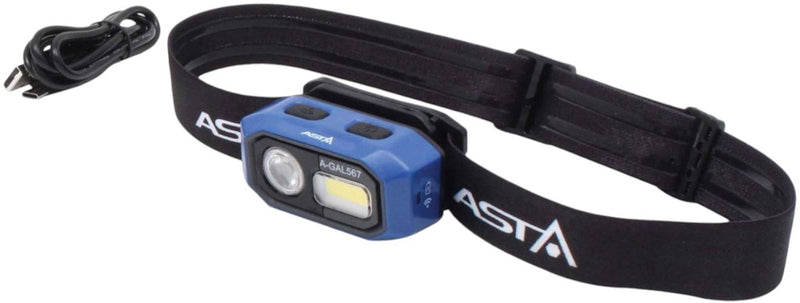 Linterna frontal recargable asta satra 480 lúmenes - lámpara LED - linterna frontal - lámpara de construcción - asta