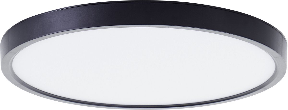 Brilliant lotti - plafoniera - ø 30 cm - led 21w - 2500lm - 3000k - rgb - dimmerabile - telecomando - timer - luce notturna - tuya - nero