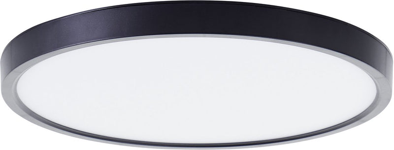 Brilliant lotti - plafoniera - ø 30 cm - led 21w - 2500lm - 3000k - rgb - dimmerabile - telecomando - timer - luce notturna - tuya - nero