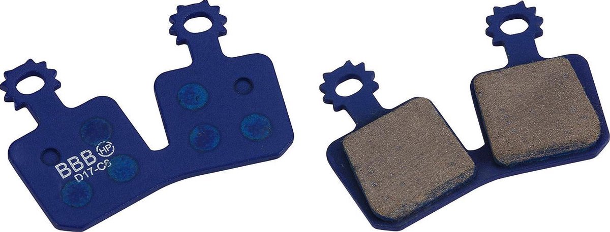Bbb cycling bicycle brake pads - discstop hp magura - brake pads all-round cross country - compatible with magura disc brakes - blue - bbs-371