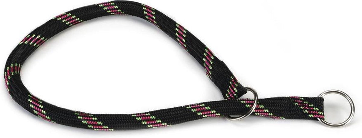 Beeztees - collare per cani - rotondo - nylon - nero - 60 cm x 13 mm