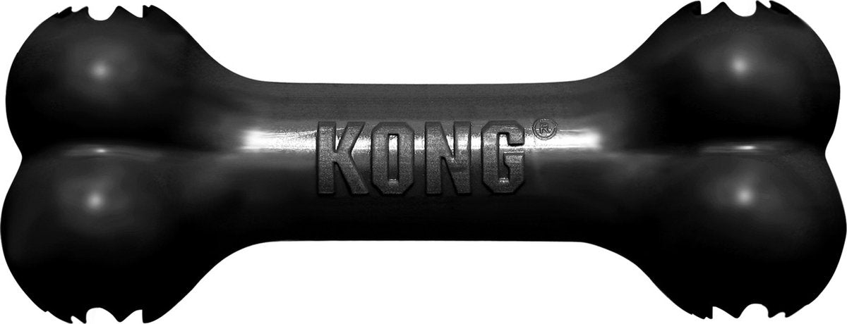 Hueso Kong extreme goodie - grande - negro - goma - 22 cm