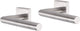Impresso deurkruk - harrow - voor binnen - vierkant - rvs - 2 stuks