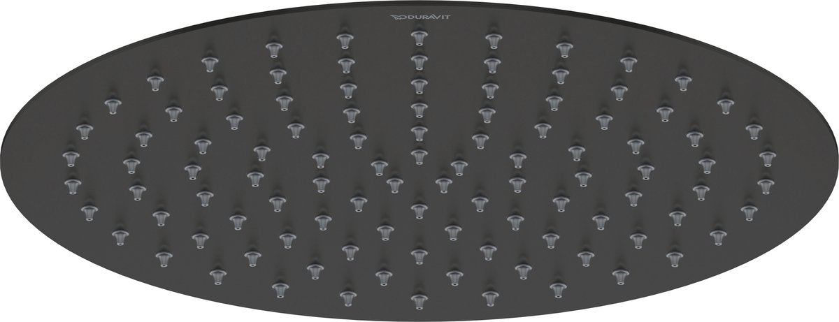 Doccia a pioggia Duravit ø300 mm – soffione doccia – easyclean – regolabile – nero opaco