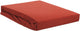 Beddinghouse - jersey elasticizzato - topper diviso - lenzuolo con angoli - 180x220 cm - rosso corallo