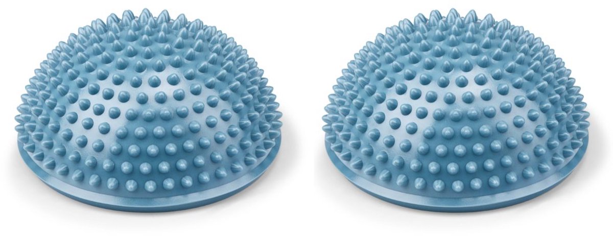 Umbro Balance Ball Set da 2 - Cuscini per equilibrio per equilibrio e stabilità - Baccelli per equilibrio adatti per l'allenamento di riabilitazione e coordinazione - max. 150 kg - ø16 x 8 cm - blu