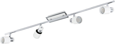 Eglo davida - Faretti da soffitto - 4 luci - cromo, bianco