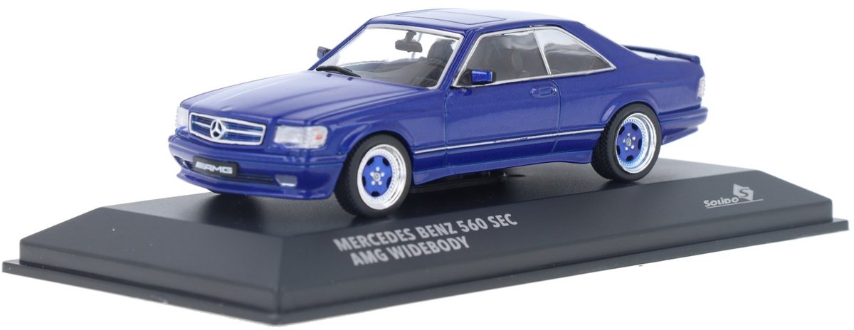 Geen automerk mercedes-benz 560 sec amg widebody solido modelauto 1:43 s4310907 schaalmodel