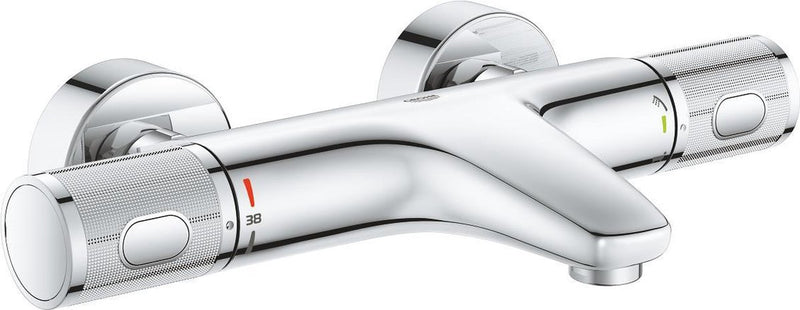 Grifo termostático para bañera Grohe Precision Feel - 15 cm - Ahorro de agua - Con tecnología CoolTouch - Incluye acoplamientos - Cromo