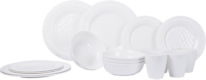 Gimex - royal line - servies - wit - 16-delig