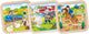 Goki Wooden Jigsaw Puzzle Farm, Fire Brigade, Horse, 9st.