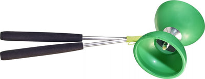 Eureka rubber diabolo with sticks dark green