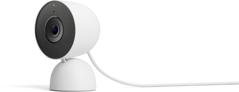 Google Nest Cam Indoor - videocamera di sicurezza - cablata - 3a generazione - neve