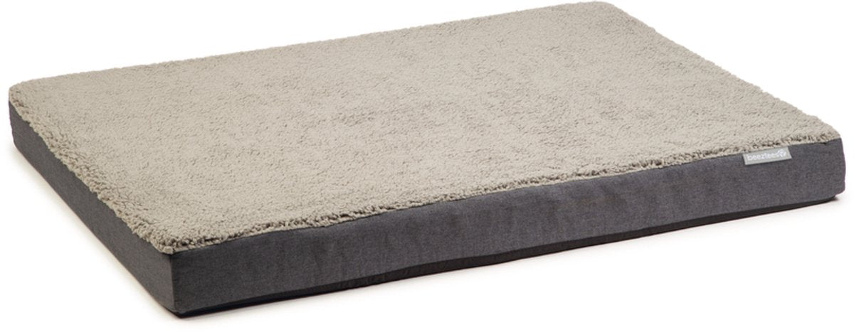 Beeztees memory foam zira - cuscino per cani - grigio - 100x70x9 cm