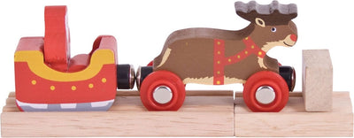 Bigjigs Houten Babbo Natale, Slee e Rendier