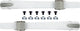 Set a sgancio rapido Nijdam -a*- 2 pezzi - bianco