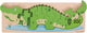 Bigjigs speelgoed houten puzzel 3d krokodil - bigjigs