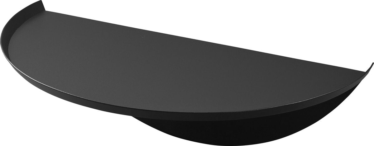 Yamazaki wall shelf semicircular - tower - black