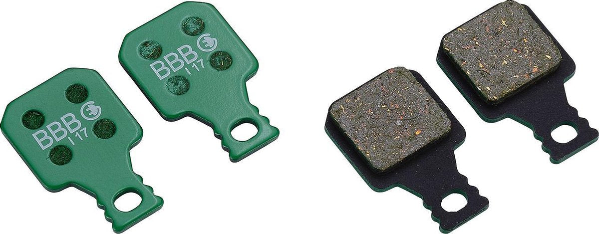 Bbb cycling remblokken discstop e-bike compatibel met magura schijfremmen bbs-372e - groen