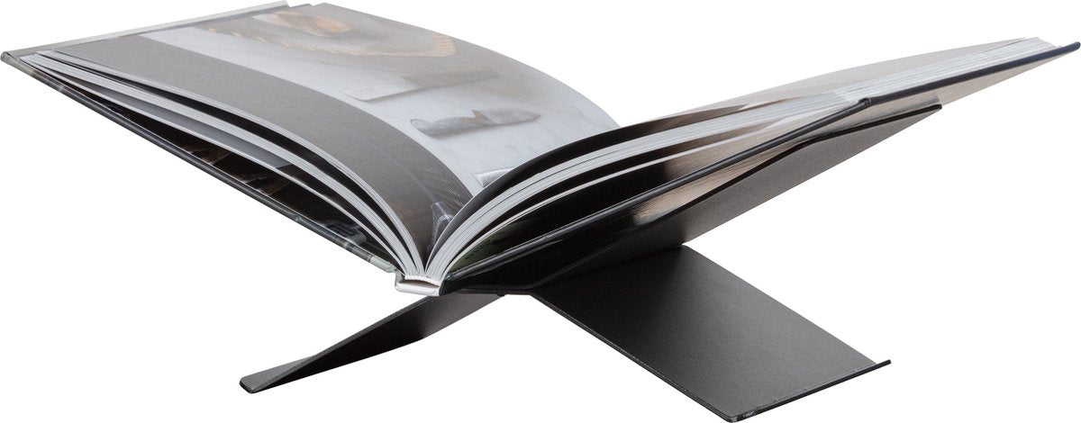 Soporte para libros Woood Brook - metal - negro - 12x29x17