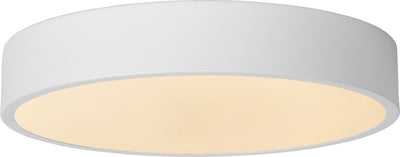 Lucide unar - lámpara de techo (lámpara de techo) - ø 30 cm - led 3 stepdim - 1x18w 2700k - blanco