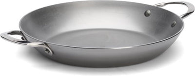 Debuyer de buyer Padella per paella Mineral B 28 cm – Padella per paella in acciaio al carbonio – ø 28 cm – Prodotto in Francia