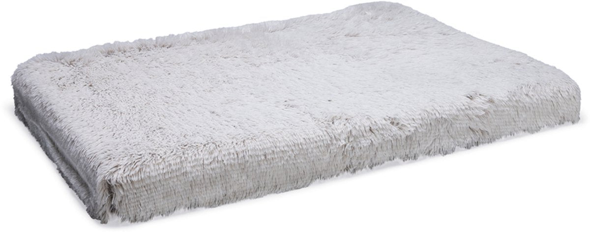 Beeztees siba - orthopedisch hondenkussen - fluffy - beige - 100x70x9 cm - maat l -