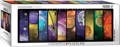 Eurographics - il sistema solare - puzzle panoramico 1000 pezzi 96×32 cm (l×a)