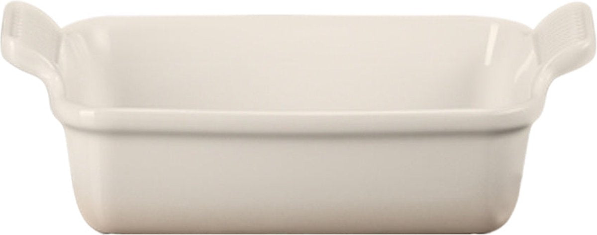 Teglia Le Creuset 19 cm - 1,1 l - terracotta - meringa - rettangolo